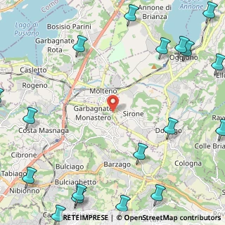 Mappa Via Pastore, 23847 Molteno LC, Italia (3.7605)