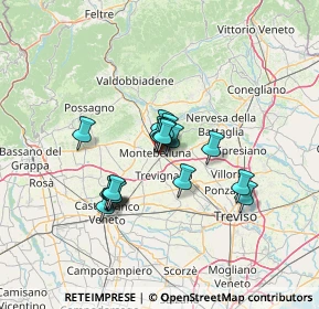 Mappa Via Solferino, 31044 Montebelluna TV, Italia (9.47)