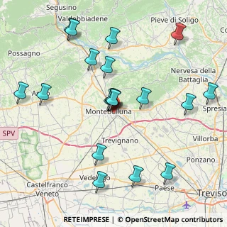 Mappa Via Solferino, 31044 Montebelluna TV, Italia (8.2755)