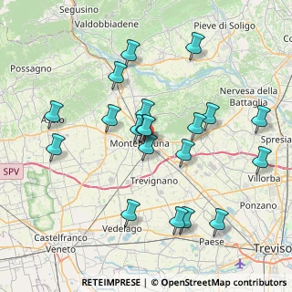 Mappa Via Solferino, 31044 Montebelluna TV, Italia (7.57)