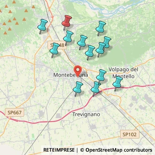 Mappa Via Ciocche, 31044 Montebelluna TV, Italia (3.67538)