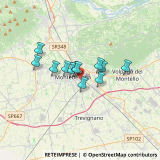 Mappa Via Ciocche, 31044 Montebelluna TV, Italia (2.46083)