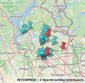 Mappa Via Erbamolle, 21022 Azzate VA, Italia (9.4545)