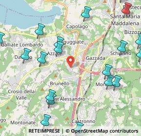 Mappa Via Erbamolle, 21022 Azzate VA, Italia (2.905)
