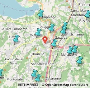 Mappa Via Erbamolle, 21022 Azzate VA, Italia (2.47571)