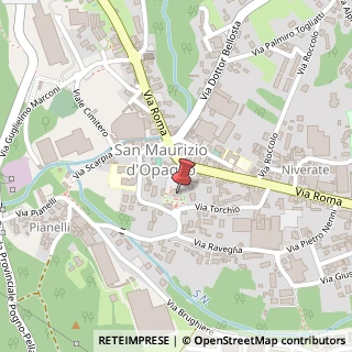 Mappa Piazza I Maggio, 4, 28017 San Maurizio d'Opaglio, Novara (Piemonte)