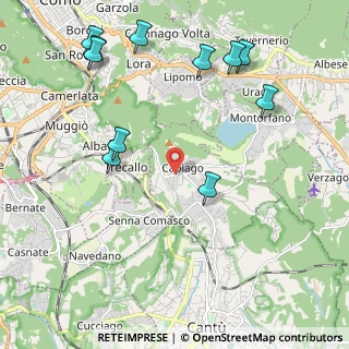 Mappa Via per Albate, 22070 Capiago Intimiano CO, Italia (2.53727)