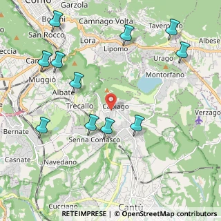 Mappa Via per Albate, 22070 Capiago Intimiano CO, Italia (2.45818)
