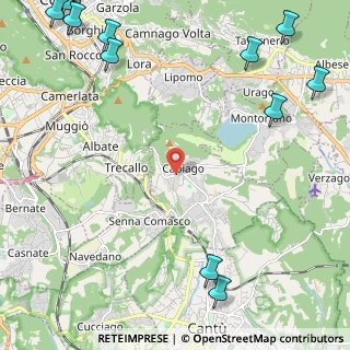 Mappa Via per Albate, 22070 Capiago Intimiano CO, Italia (3.89)