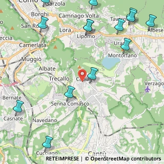 Mappa Via per Albate, 22070 Capiago Intimiano CO, Italia (3.12143)