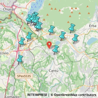 Mappa Via per Albate, 22070 Capiago Intimiano CO, Italia (4.32125)