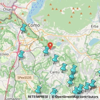 Mappa Via per Albate, 22070 Capiago Intimiano CO, Italia (7.4095)