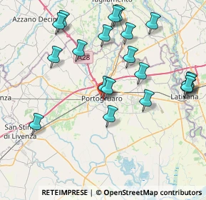 Mappa Via Fondaco, 30026 Portogruaro VE, Italia (8.669)