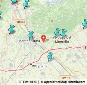 Mappa Via Cal di Mezzo, 31044 Montebelluna TV, Italia (6.075)