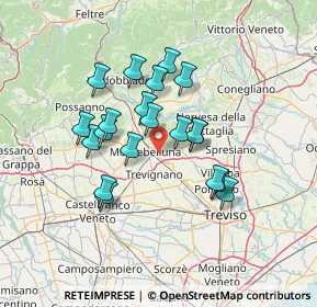 Mappa Via Cal di Mezzo, 31044 Montebelluna TV, Italia (11.393)