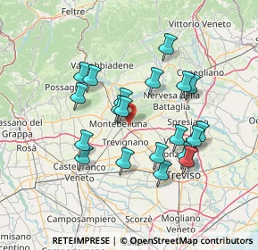 Mappa Via Cal di Mezzo, 31044 Montebelluna TV, Italia (12.786)