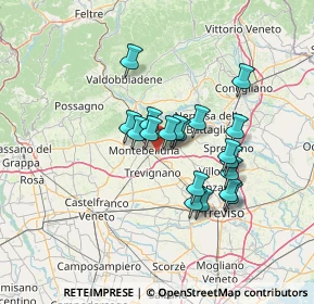 Mappa Via Cal di Mezzo, 31044 Montebelluna TV, Italia (10.65105)