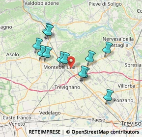 Mappa Via Cal di Mezzo, 31044 Montebelluna TV, Italia (6.02)