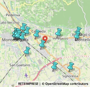 Mappa Via Cal di Mezzo, 31044 Montebelluna TV, Italia (2.23474)