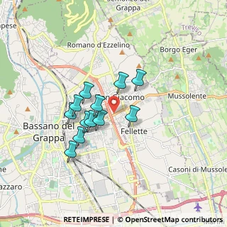 Mappa Via S. G. B. de La Salle, 36060 Romano D'ezzelino VI, Italia (1.32833)