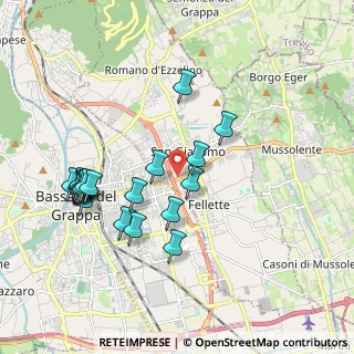 Mappa Via S. G. B. de La Salle, 36060 Romano D'ezzelino VI, Italia (1.943)