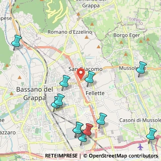 Mappa Via S. G. B. de La Salle, 36060 Romano D'ezzelino VI, Italia (2.765)