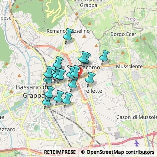 Mappa Via S. G. B. de La Salle, 36060 Romano D'ezzelino VI, Italia (1.343)
