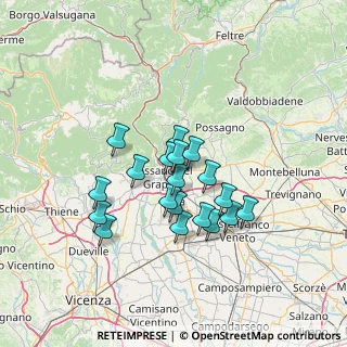 Mappa Via S. G. B. de La Salle, 36060 Romano D'ezzelino VI, Italia (10.82316)