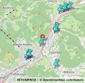 Mappa Via Cornello, 24021 Albino BG, Italia (2.22583)