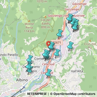 Mappa Via Cornello, 24021 Albino BG, Italia (1.012)