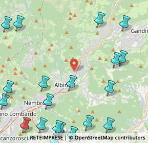 Mappa Via Cornello, 24021 Albino BG, Italia (6.373)