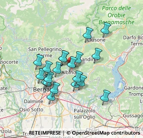 Mappa Via Cornello, 24021 Albino BG, Italia (11.4625)