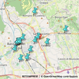 Mappa Via San Giovanni Battista della Salle, 36060 Romano D'ezzelino VI, Italia (2.22133)