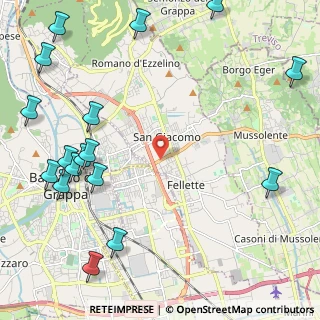 Mappa Via San Giovanni Battista della Salle, 36060 Romano D'ezzelino VI, Italia (3.07941)