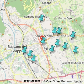 Mappa Via San Giovanni Battista della Salle, 36060 Romano D'ezzelino VI, Italia (2.00833)