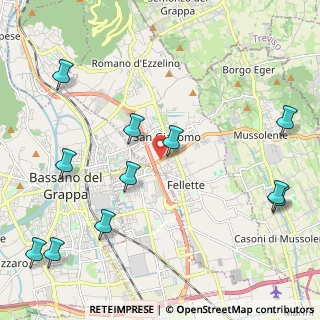 Mappa Via San Giovanni Battista della Salle, 36060 Romano D'ezzelino VI, Italia (2.70455)