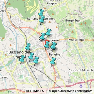Mappa Via San Giovanni Battista della Salle, 36060 Romano D'ezzelino VI, Italia (1.55083)
