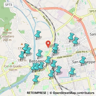 Mappa Via S.Agnese 18 -Bassano del Grappa, 36061 Bassano del Grappa VI, Italia (1.097)