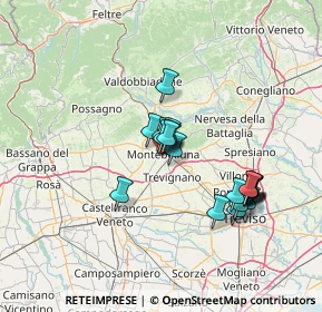 Mappa Viale XI Febbraio, 31044 Montebelluna TV, Italia (11.8375)