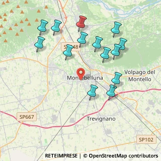 Mappa Viale XI Febbraio, 31044 Montebelluna TV, Italia (4.23429)