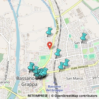 Mappa Via San Pancrazio, 36061 Bassano del Grappa VI, Italia (0.6185)