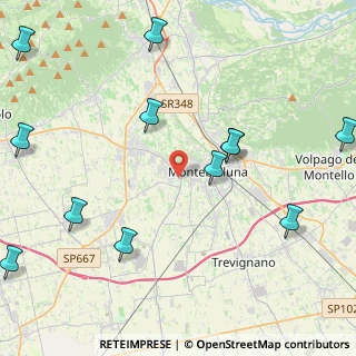 Mappa Via Monte Peralba, 31044 Montebelluna TV, Italia (5.5525)