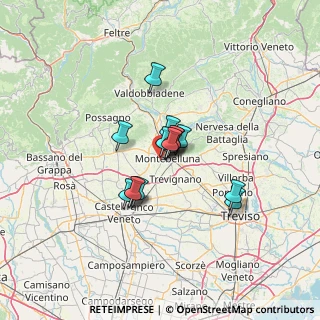 Mappa Via Monte Peralba, 31044 Montebelluna TV, Italia (8.284)