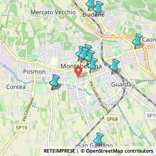 Mappa Via Andrea Palladio, 31044 Montebelluna TV, Italia (0.99667)