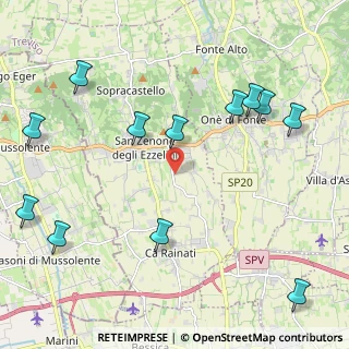 Mappa Via Callesella, 31020 San Zenone degli Ezzelini TV, Italia (2.665)