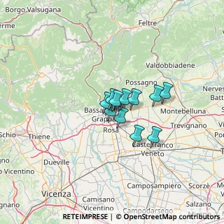 Mappa Via Ferrari, 36060 Romano D'ezzelino VI, Italia (7.07273)