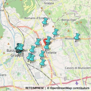 Mappa Via Ferrari, 36060 Romano D'ezzelino VI, Italia (2.067)
