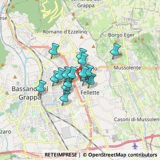 Mappa Via Ferrari, 36060 Romano D'ezzelino VI, Italia (1.07063)
