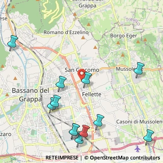 Mappa Via Ferrari, 36060 Romano D'ezzelino VI, Italia (2.78)