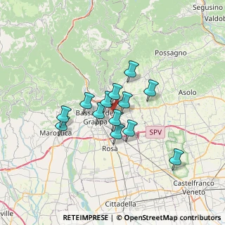 Mappa Via Ferrari, 36060 Romano D'ezzelino VI, Italia (4.97231)